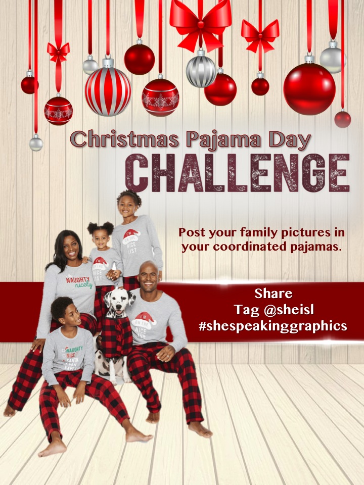 Christmas Pajama Day Challenge Red